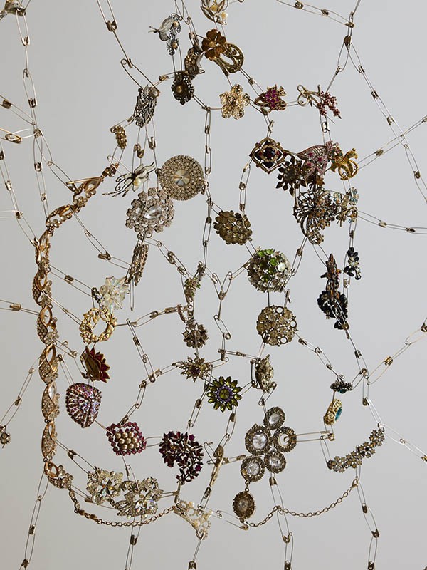 Image: Louise Meuwissen, All the Treasure Together (Pins and Paint), 2023 (detail). Photography Henry Trumble 